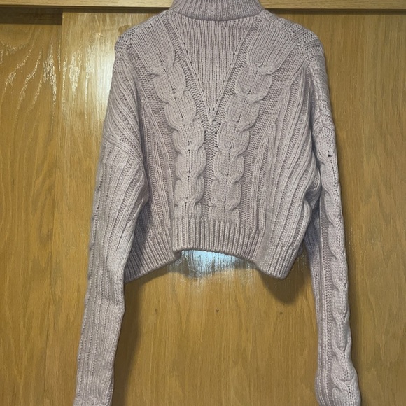 RARE Nanushka Evie Half-Zip Cable Knit Sweater - Picture 6 of 11